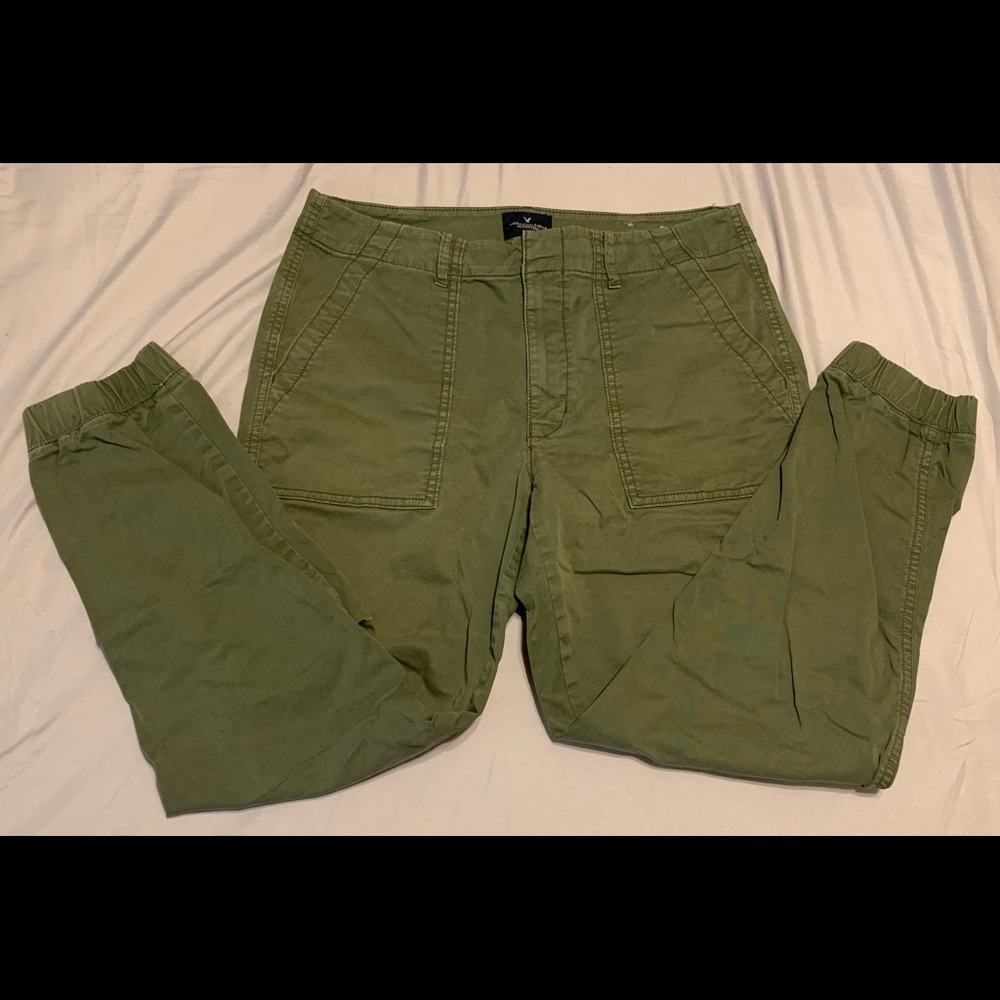 Green American Eagle Jeans, Size 8